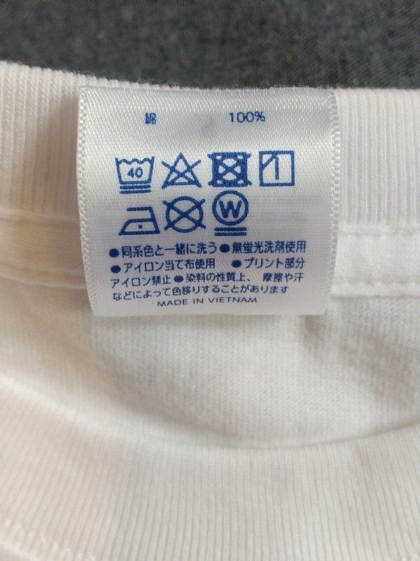 新品 オリジナル プリント Tシャツ猫柄 ホワイト Ｌサイズ