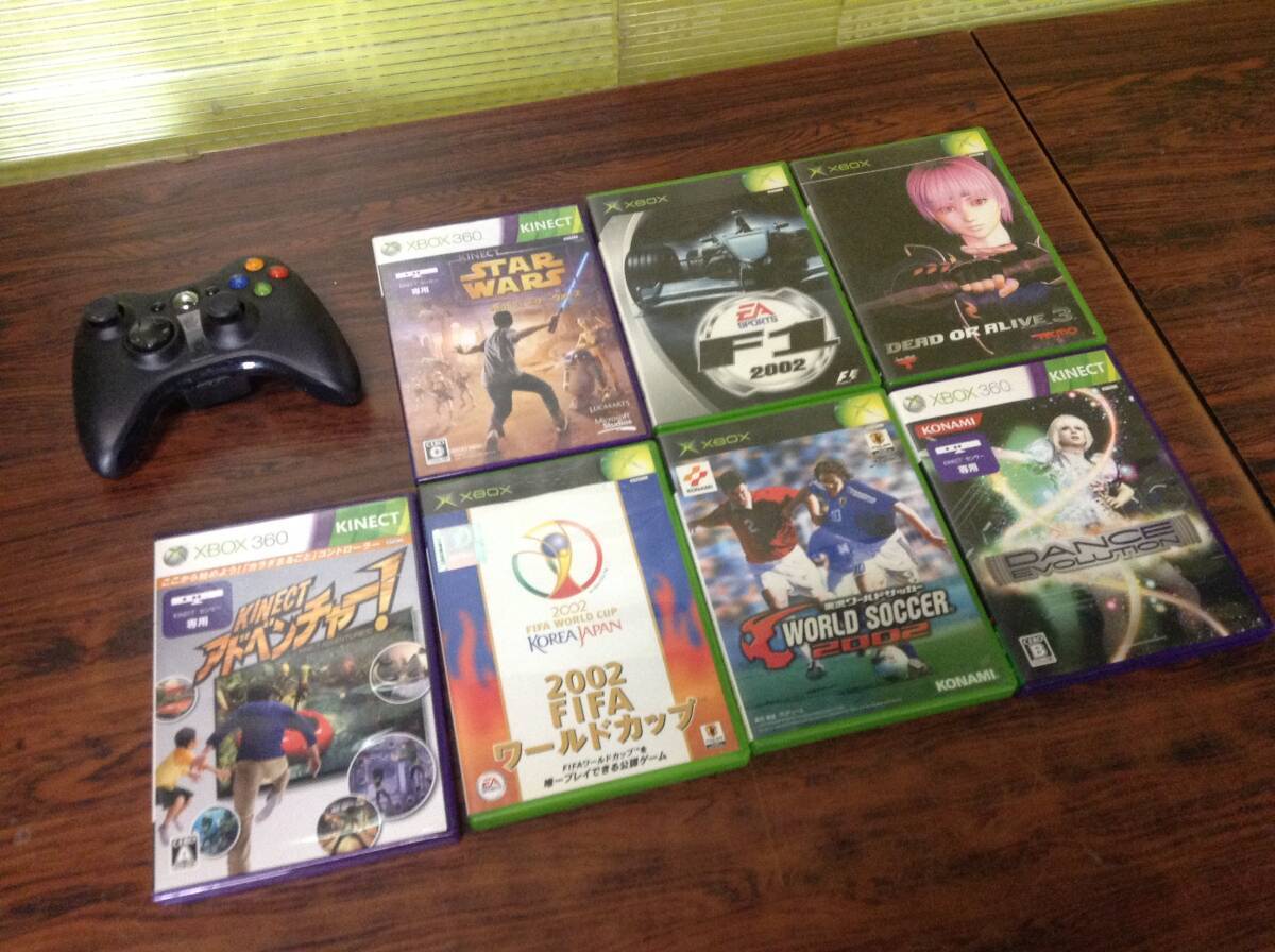 Microsoft Xbox360 Xbox controller 7games tested Microsoft Xbox360 controller 1 pcs game 7ps.@ operation verification settled D34