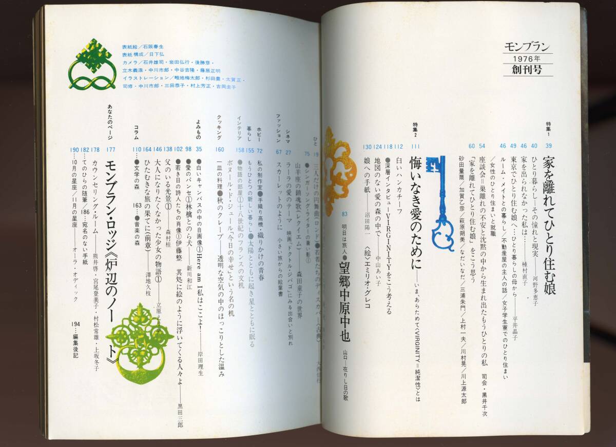 森田童子 モンブラン創刊号 山羊座の鎮魂歌 シンガー・ソング 森田童子 モンブラン創刊号 山羊座の鎮魂歌 シンガー・ソング