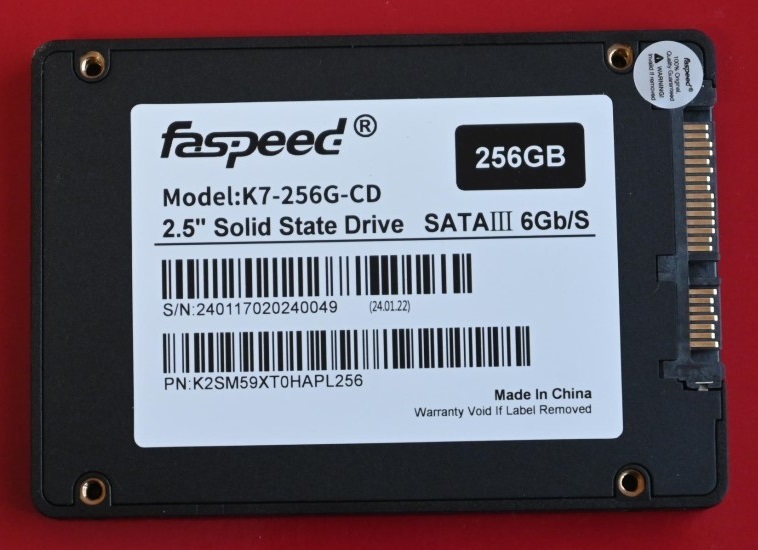 ＊新品＊未開封＊Faspeed SSD (256GB) の画像4