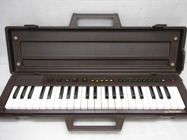 YAMAHA ヤマハ 電子キーボード PortaSound ポータサウンド PS-3 ブラウン ハードケース付 電子ピアノ 鍵盤音確認済 Z-C_画像1