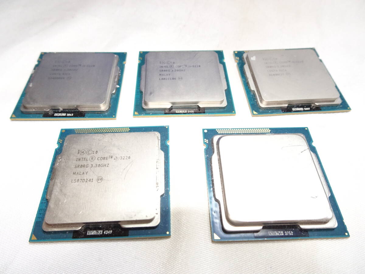 インテル Intel Core i3 3220 i3 3240 3.30GHz LGA1155 動作検証済 1週間保証 5枚セットの画像1