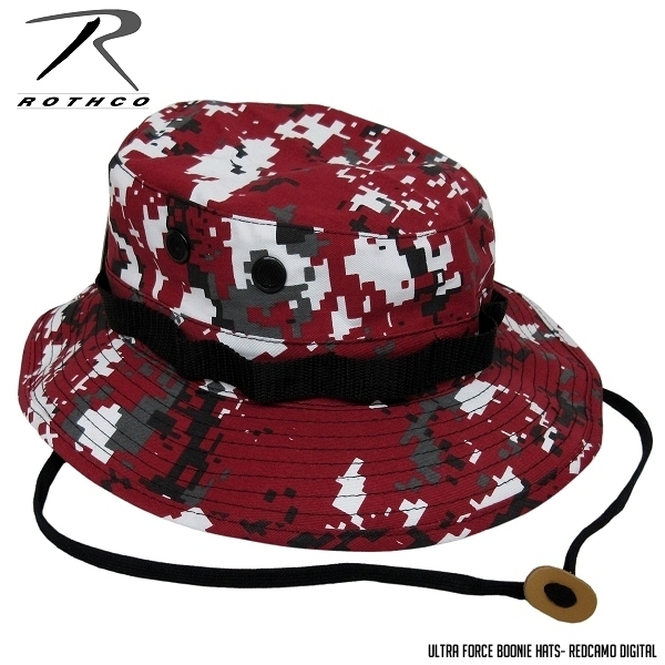 [ postage 260 jpy ] ROTHCO new goods b- knee hat (RED digital duck /L) safari hat Jean gru hat adventure hat wide‐brimmed hat 