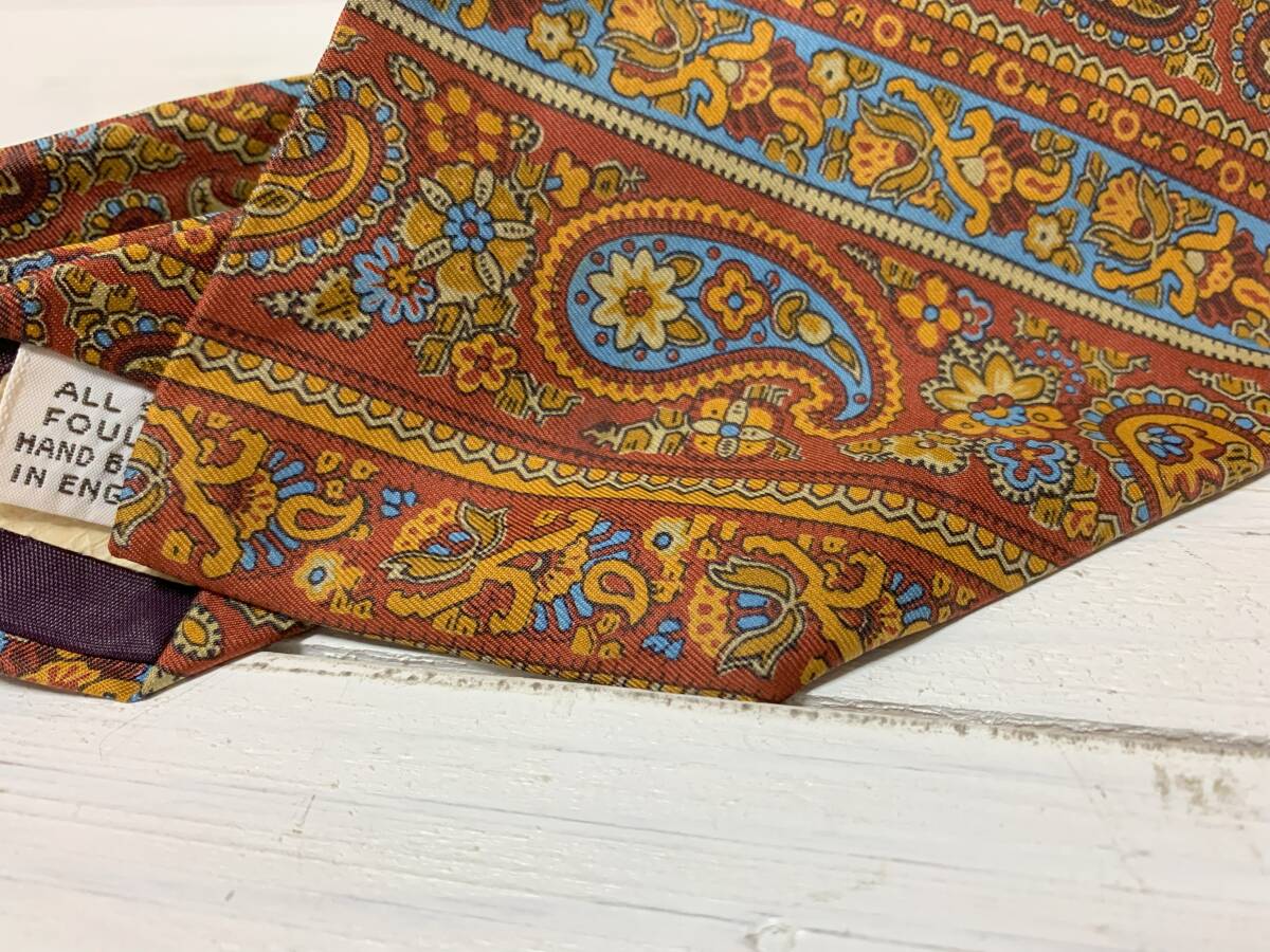 70 годы Британия производства Abercrombie & Fitch галстук abercrombie&fitch Vintage vintage necktie made in england Англия Brown 