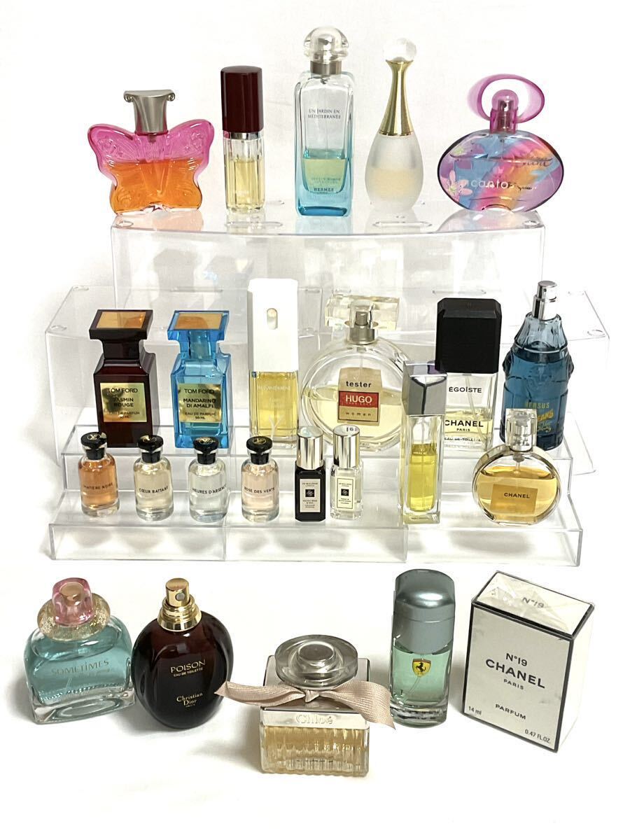 *1 jpy ~ perfume set sale 60 size 24 piece Louis Vuitton Hermes Tom Ford Joe ma loan Gucci Chanel tei all Chloe other 