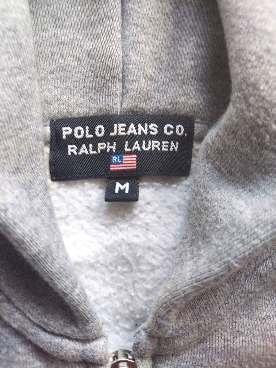 POLO JEANS RALPH LAUREN　ポロジーンズ　ラルフジップアップパーカー　M スウェット 古着