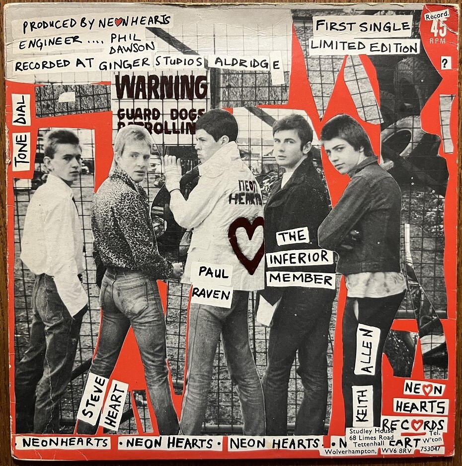 試聴可 NEON HEARTS - venus eccentric /regulations orig 7'【70's punk/power pop/new wave パンク天国】UKオリジナル盤の画像2