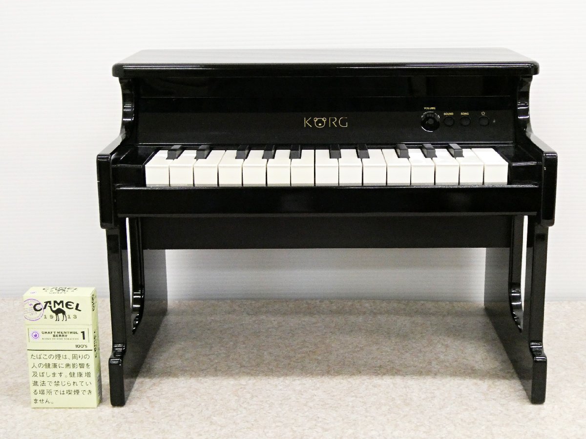 ○ KORG コルグ tinyPIANO タイニー ピアノ 電子ピアノ 25鍵 ブラック ミニピアノ 自動演奏デモソング