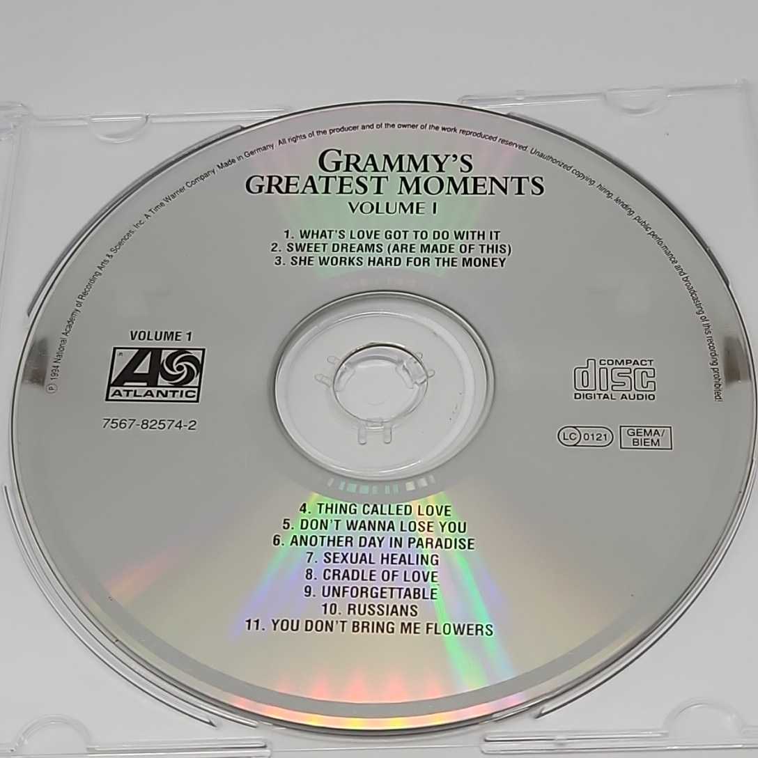 洋楽オムニバスCD　 Grammy's Greatest Moments - Volume I　7567-82574-2　Tina Turner　Donna Summer Gloria Estefan　Sting　Billy Idol_画像1