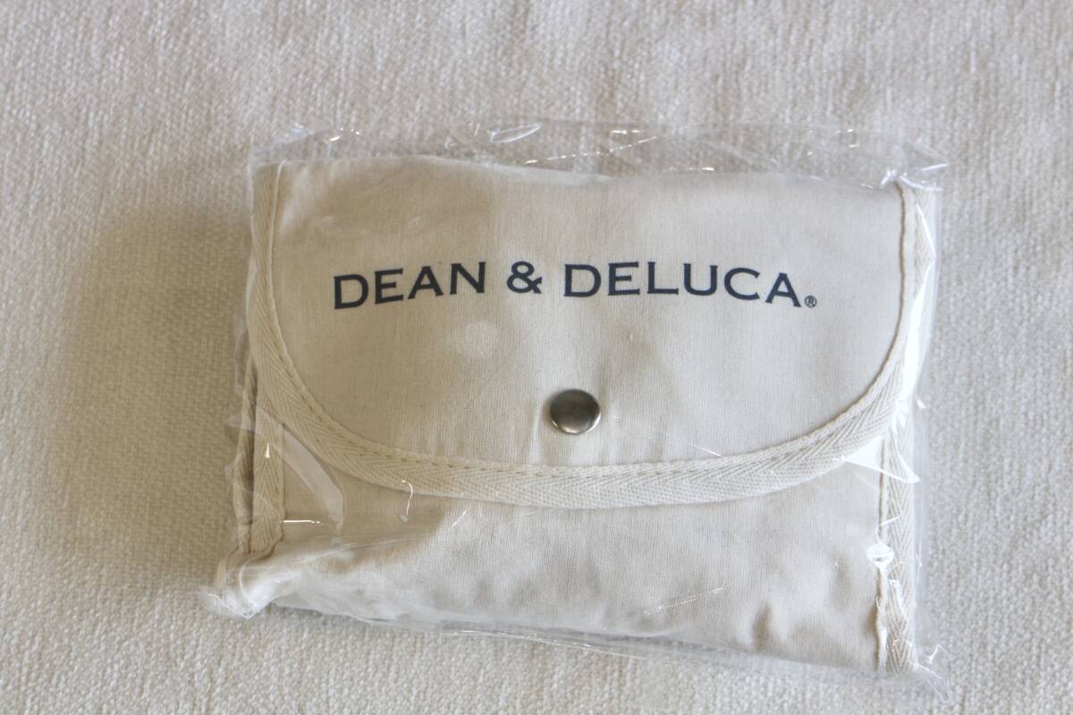 未使用DEAN ＆ DELUCA ディーン&デルーカ ショッピングバッグ ナチュラル白エコバッグ コットン_画像1