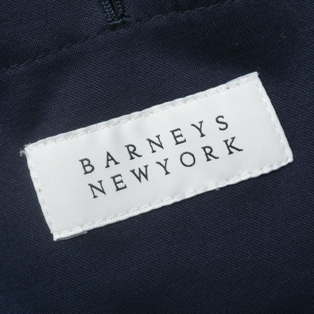 洗練デザイン『BARNEYS NEWYORK』テーラードジャケット 50(L位) ネイビー 日本製 アンコン バーニーズ メンズ 管理2134_画像5