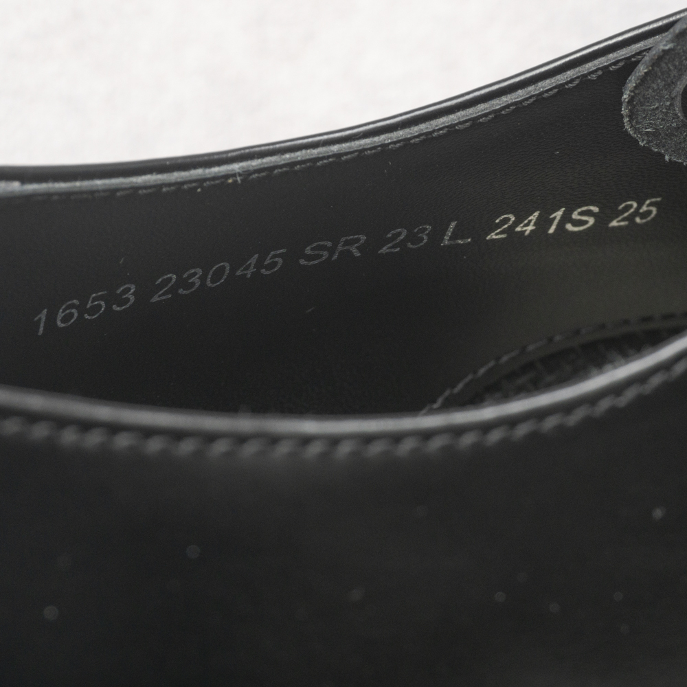 未使用品『REGAL』ストレートチップ レザーシューズ 25cm ブラック 革靴 ビジネス リーガル メンズ 管理2109の画像10