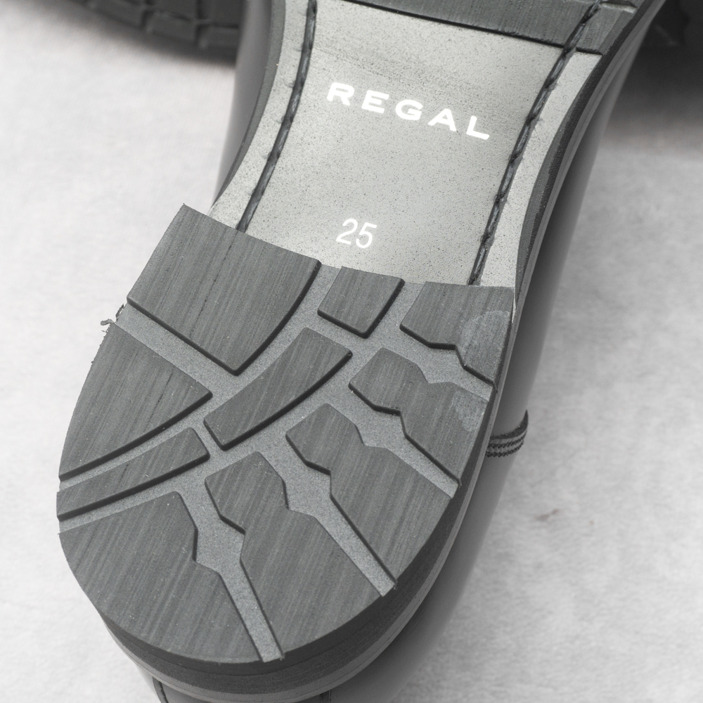 未使用品『REGAL』ストレートチップ レザーシューズ 25cm ブラック 革靴 ビジネス リーガル メンズ 管理2109の画像8