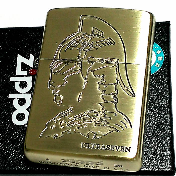 ZIPPO ライター ウルトラセブン ジッポ アンティークゴールド ブラス カプセル怪獣 ウルトラマン かっこいい