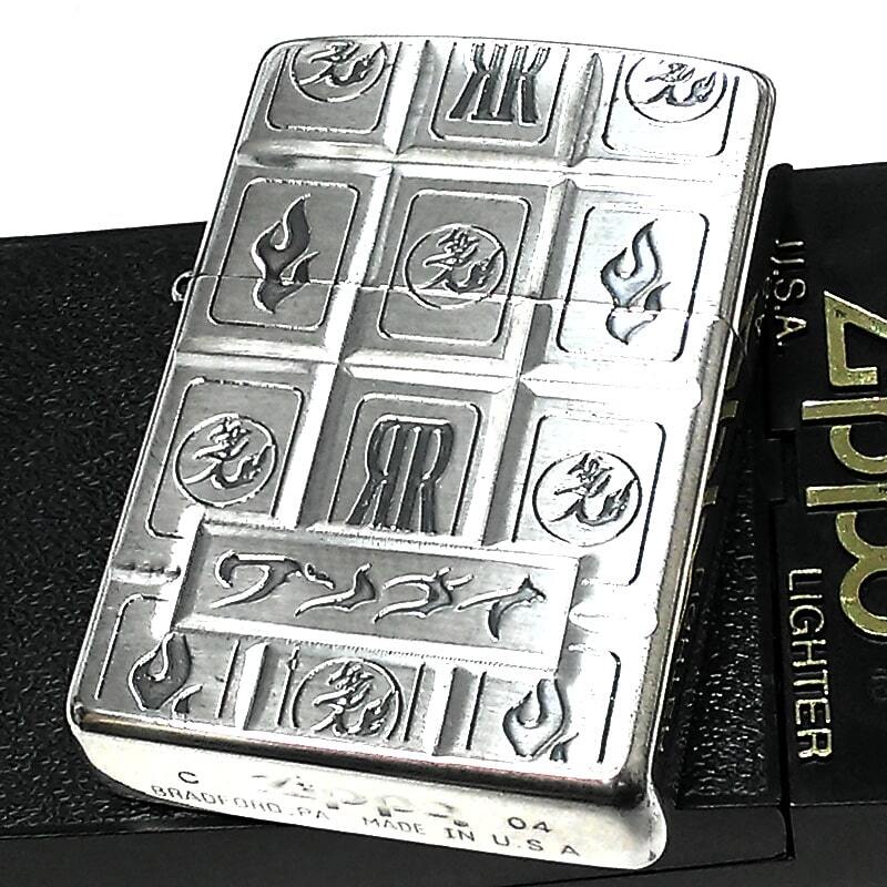 ZIPPO ライター 限定 ワンナイR&R 絶版 2004年製 アンティーク シルバー レア ジッポ 廃盤 珍しい 銀燻し かっこいい ヴィンテージ_画像1