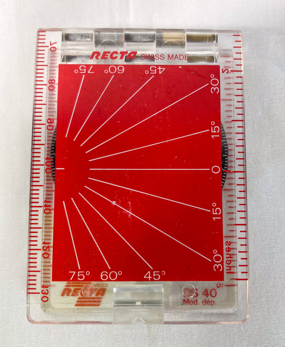 方位磁石 コンパス RECTA swiss 小物 アウトドア 折り畳み 水平 キャンプ 昭和レトロ ヴィンテージ 磁石 インテリア【0322.18】の画像8