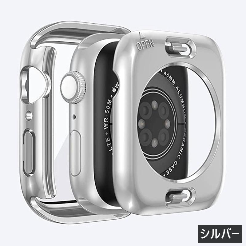 143 Apple Watch 両面カバー 超防水 一体型 41mm 45mm 42mm 44mm 40mm ケース 保護 SE Series 9 8 7 フィルム フレーム ガラス フィルム 保の画像5