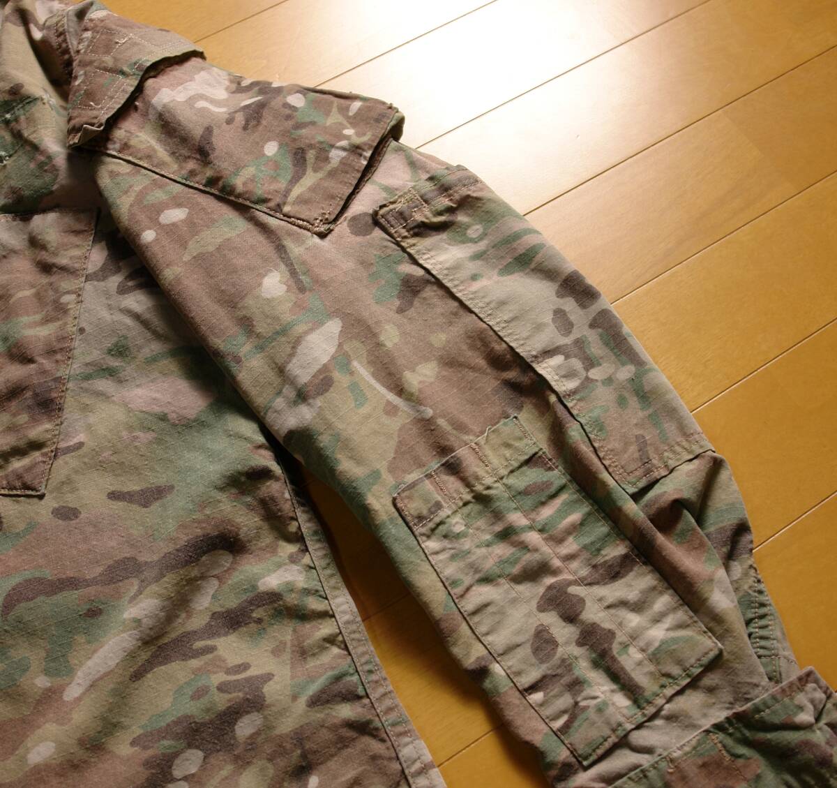 U.S.ARMY アメリカ軍◆マルチカム インセクトガードジャケット◆ACU ミリタリー シャツジャケット コンバットジャケットの画像6