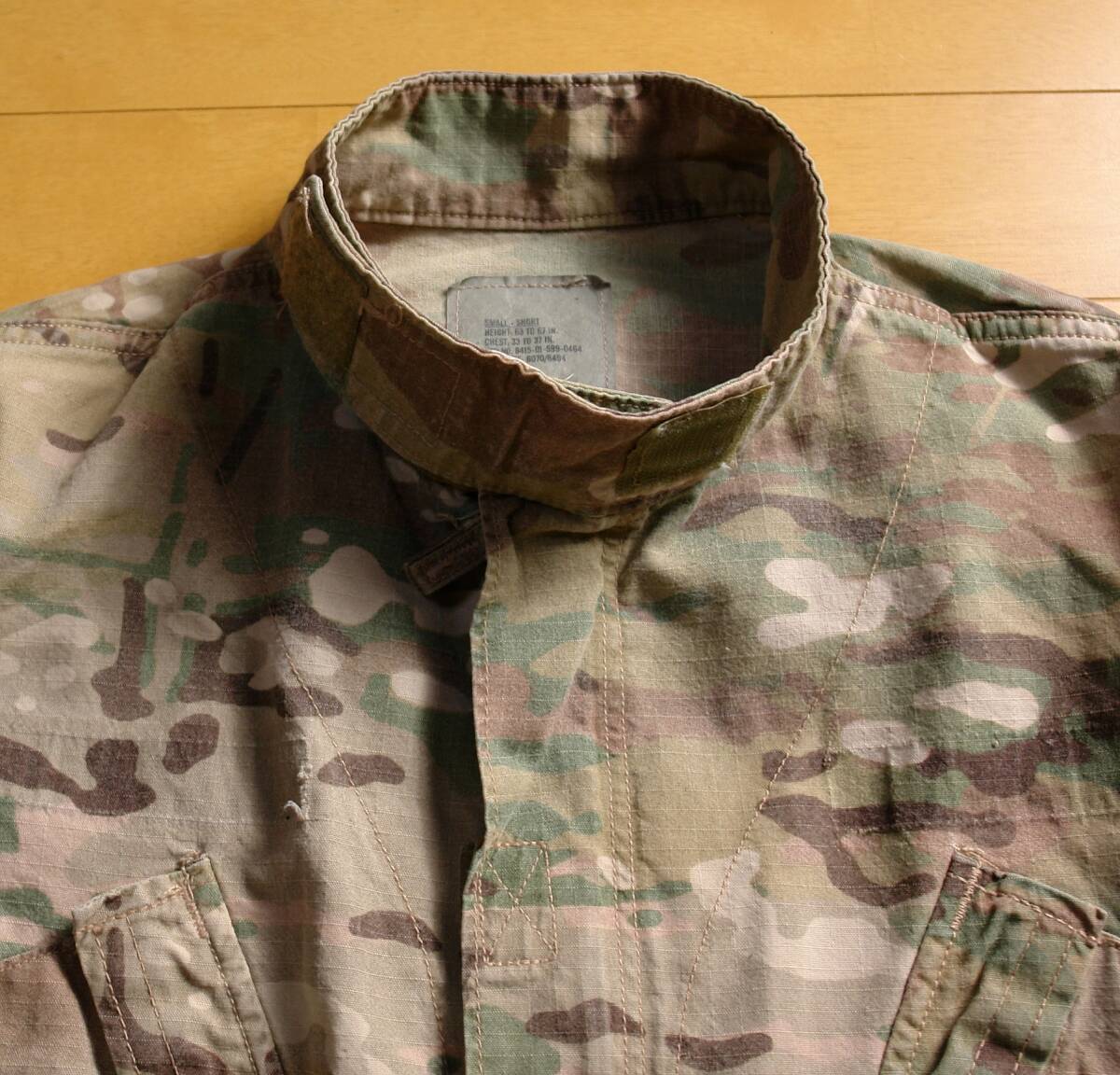U.S.ARMY アメリカ軍◆マルチカム インセクトガードジャケット◆ACU ミリタリー シャツジャケット コンバットジャケットの画像5