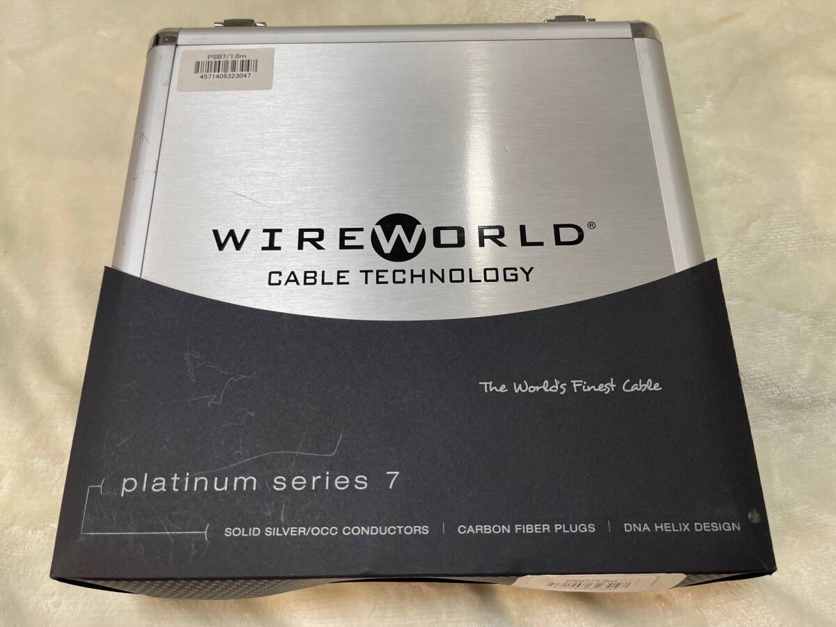 【設置のみ】【美品】WIRE WORLD ワイヤーワールド　Platinum Starlight 7　USB A to B　PSB7　USBケーブル　プラチナ【1.0m】_画像1