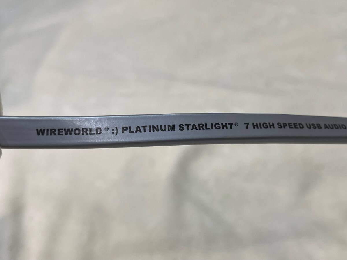 【設置のみ】【美品】WIRE WORLD ワイヤーワールド　Platinum Starlight 7　USB A to B　PSB7　USBケーブル　プラチナ【1.0m】_画像10