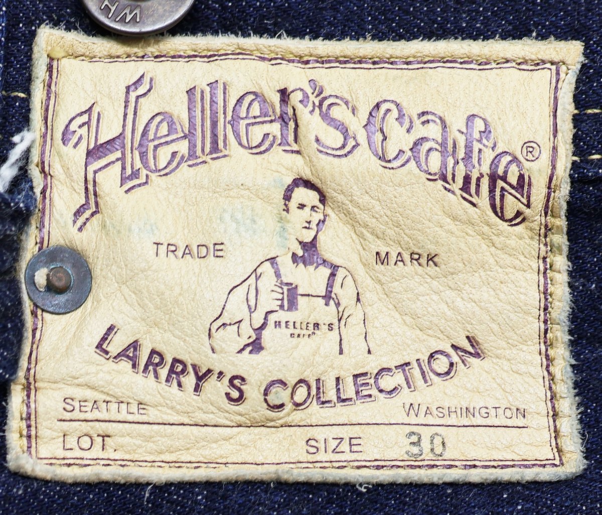 Heller's Cafe (ヘラーズカフェ) HC-1924Z - 1920's Zipperfly Jeans / ジッパーフライ ジーンズ 美品 w30 / ウエアハウス / デニムパンツ_画像9
