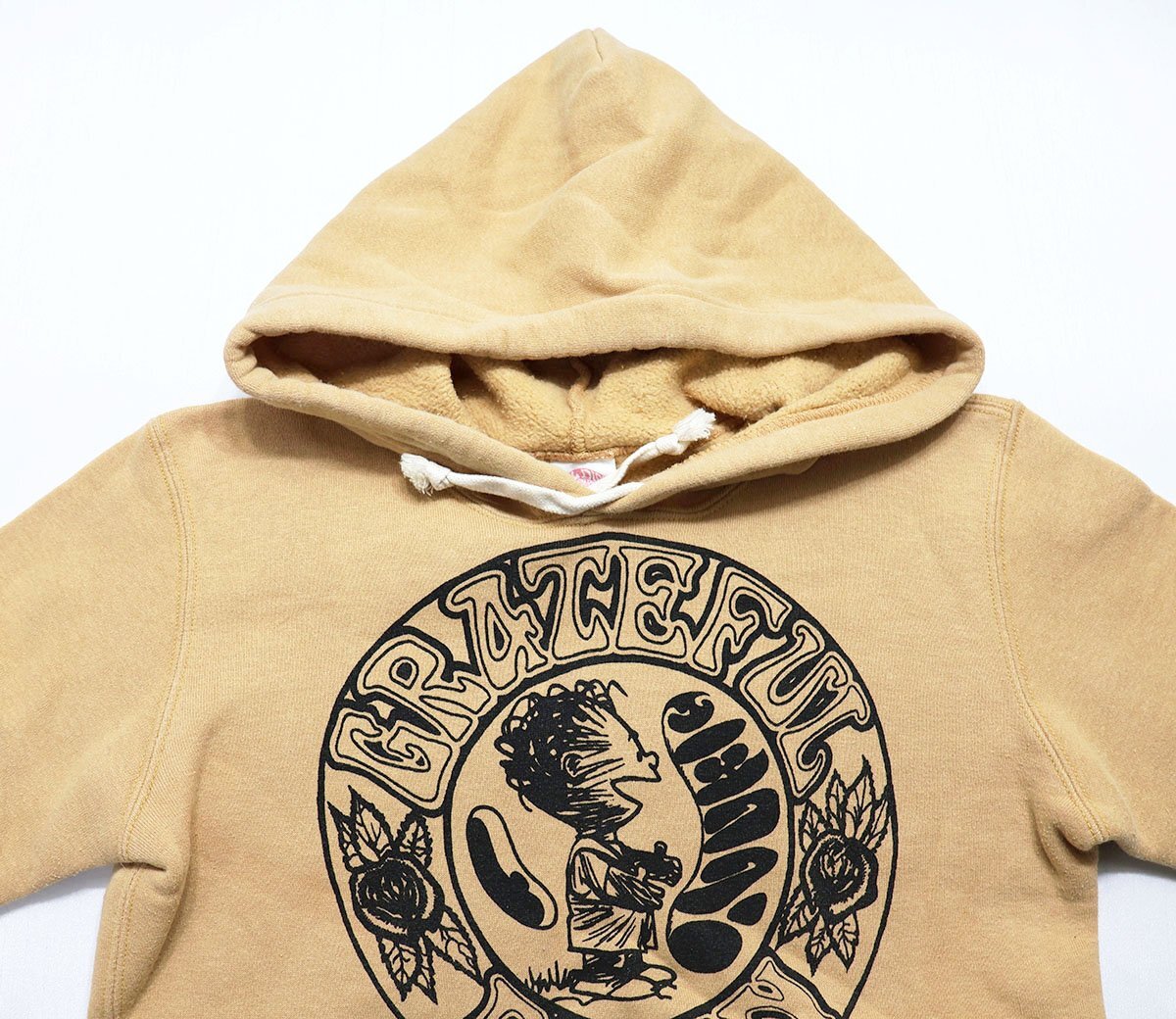 Bootleggers (ブートレガーズ) Pullover Sweat Parka - Grateful Bean / スウェットパーカー 美品 size YOUTH M / フリーホイーラーズ_画像3