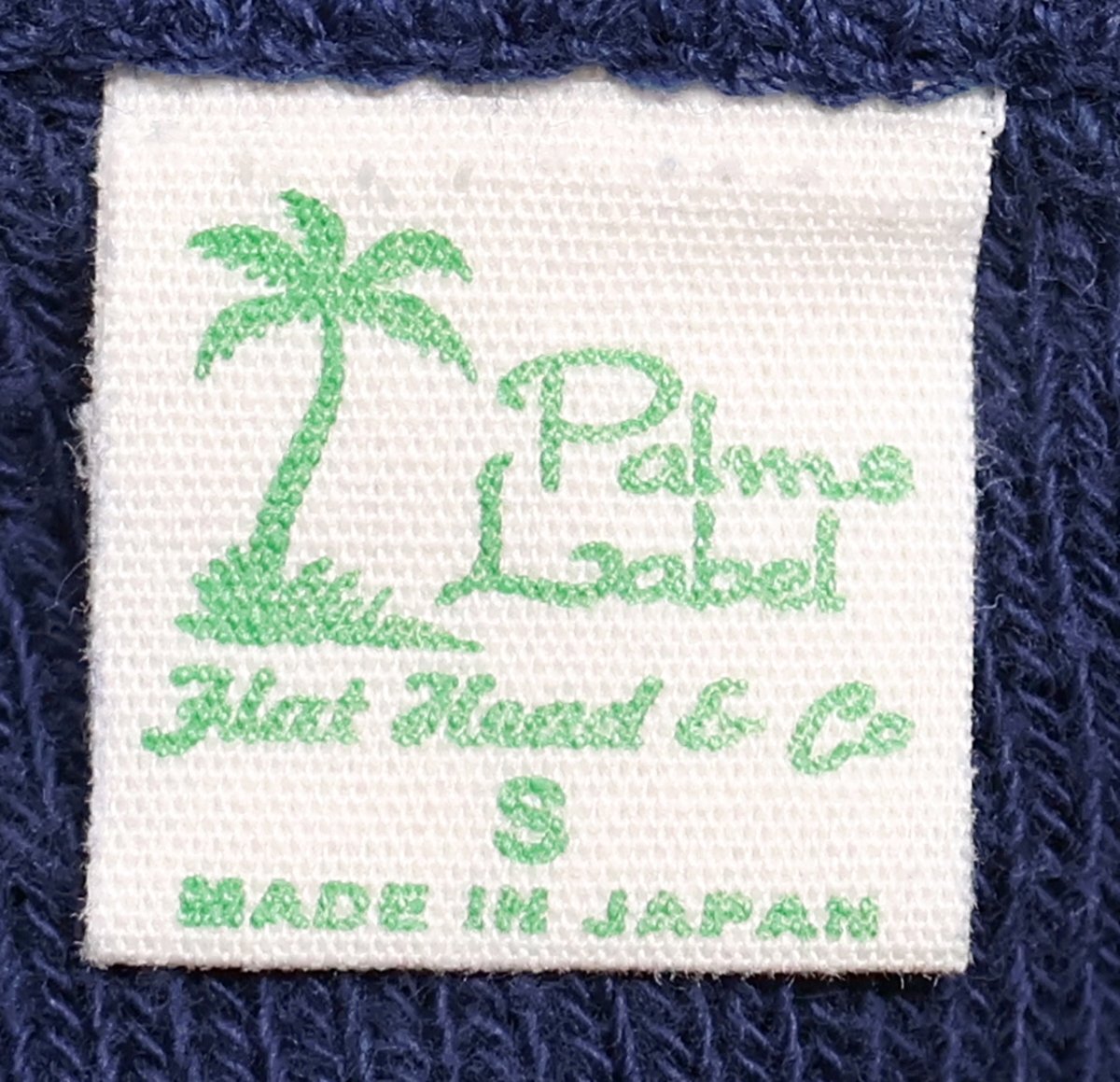 THE FLATHEAD (フラットヘッド) Palm Label - Full Zip Pile Parka / フルジップ パイルパーカー ネイビー size S_画像6