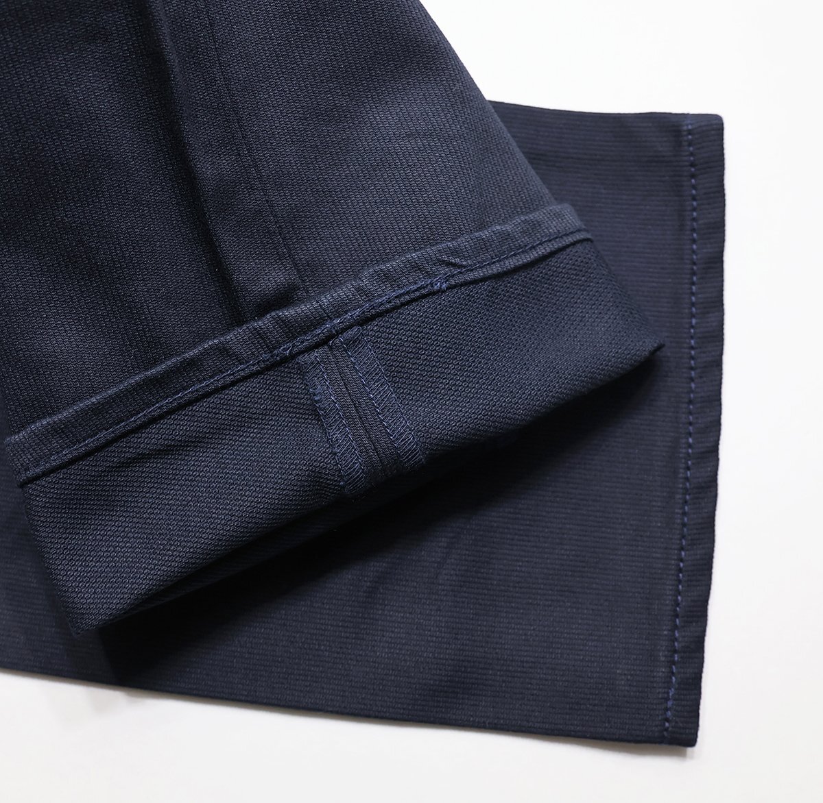 FOB FACTORY (エフオービーファクトリー) 5 POCKET PIQUE PANTS / 5ポケット ピケパンツ #F1134 未使用品 ネイビー w33 / ワークパンツ_画像6