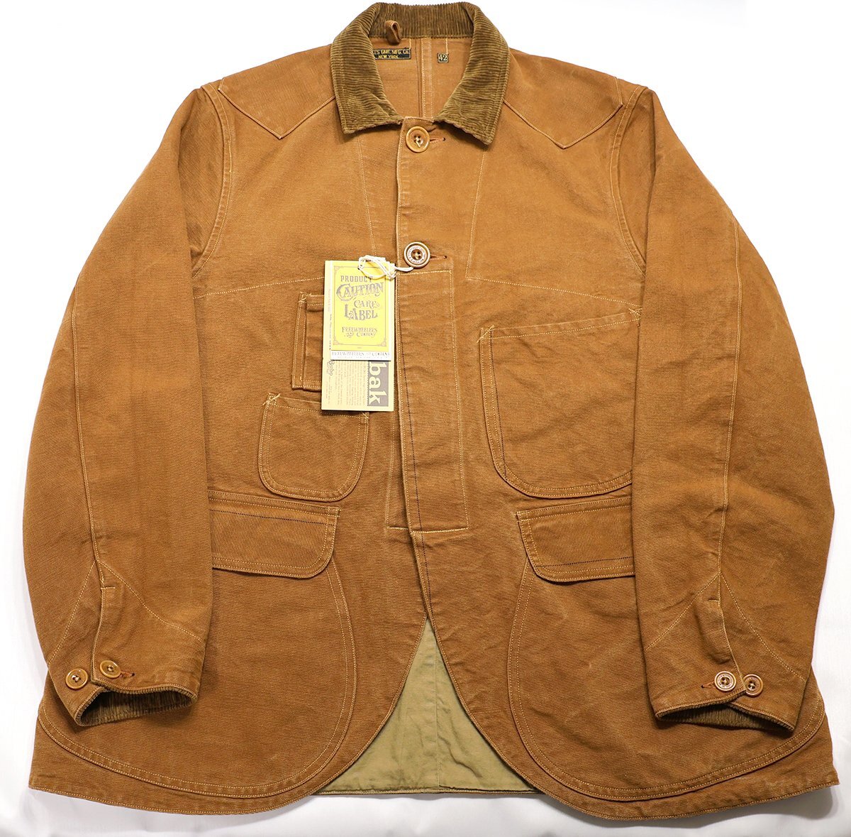 Freewheelers (フリーホイーラーズ) “Yellowstone” COAT / イエローストーン コート #2321014 未使用品 YARN-DYED BUFFALO BROWN 42_画像1