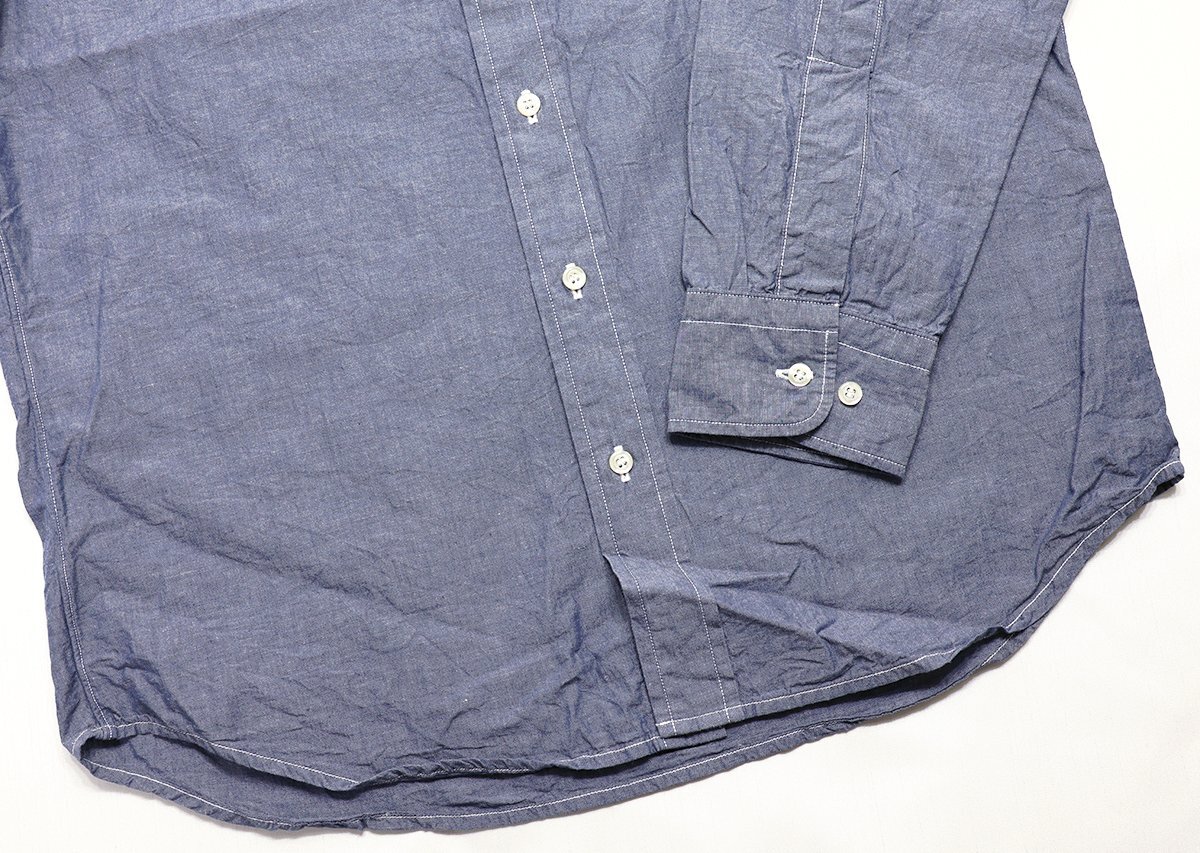 Workers K&T H MFG Co (ワーカーズ) Modified BD Shirt / ボタンダウンシャツ 美品 ブルー size 14(S)_画像4