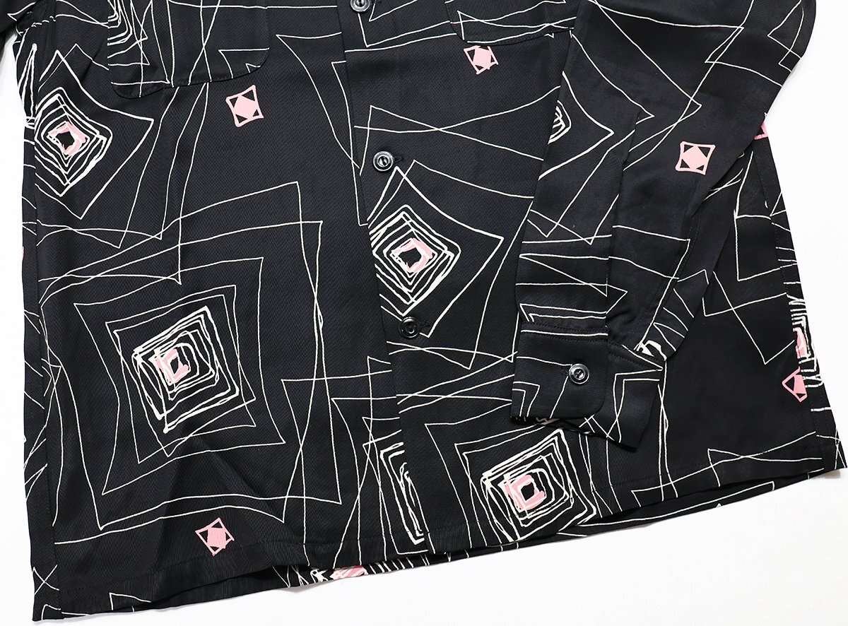 The Groovin High (グルービンハイ) 1950s Town Craft Style Rayon Shirts / レーヨンオープンシャツ “Spider Web” 極美品 size S_画像4