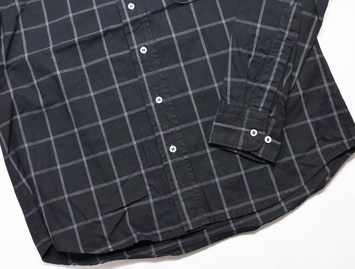 Workers K&T H MFG Co (ワーカーズ) Relaxed BD Shirt / ボタンダウンシャツ ブラック size 14.5(S)_画像4