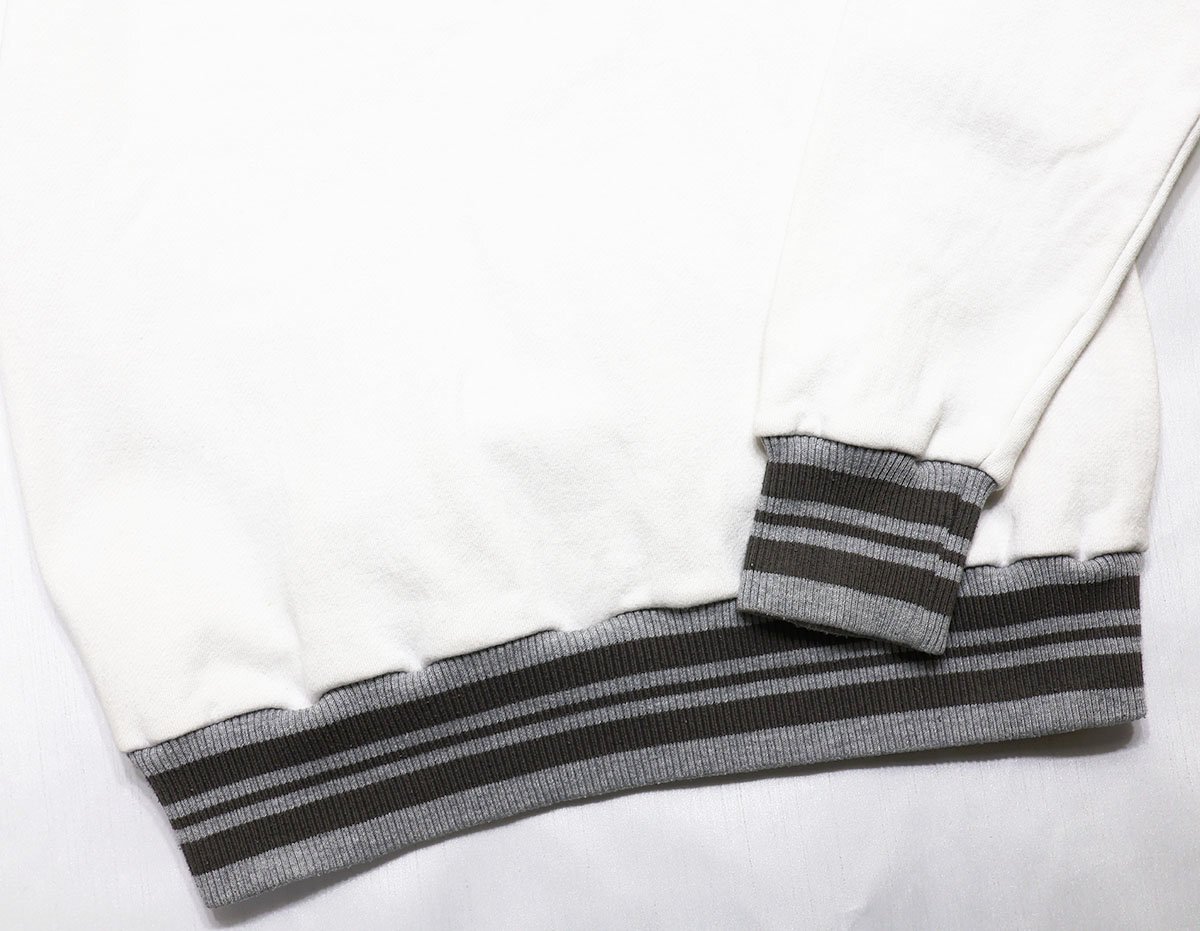 Pherrow's (フェローズ) Half Zip Sweatshirts / ハーフジップスウェット “J.F.SMITH” ホワイト size M_画像4