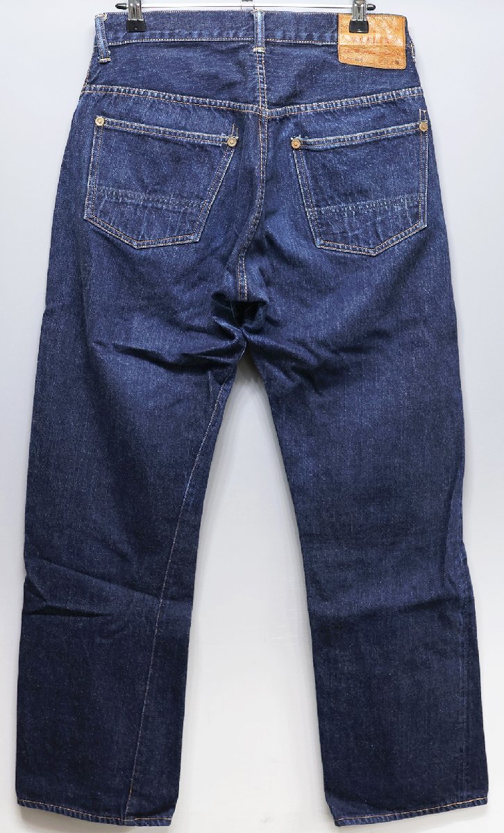 Workers K&T H MFG Co (ワーカーズ) Lot 808 - 13.5oz Straight Jeans / 13.5ozデニム ストレートジーンズ 美品 インディゴ w34_画像3