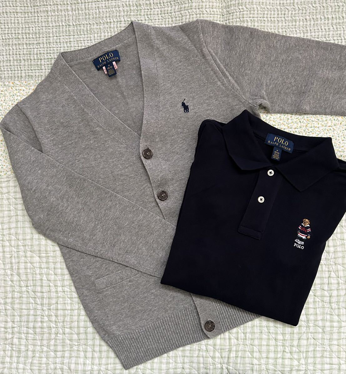 ☆ 子供服　男の子　POLO RALPH LAUREN　ポロシャツ　カーディガン　M(10-12)　綺麗 ☆_画像1