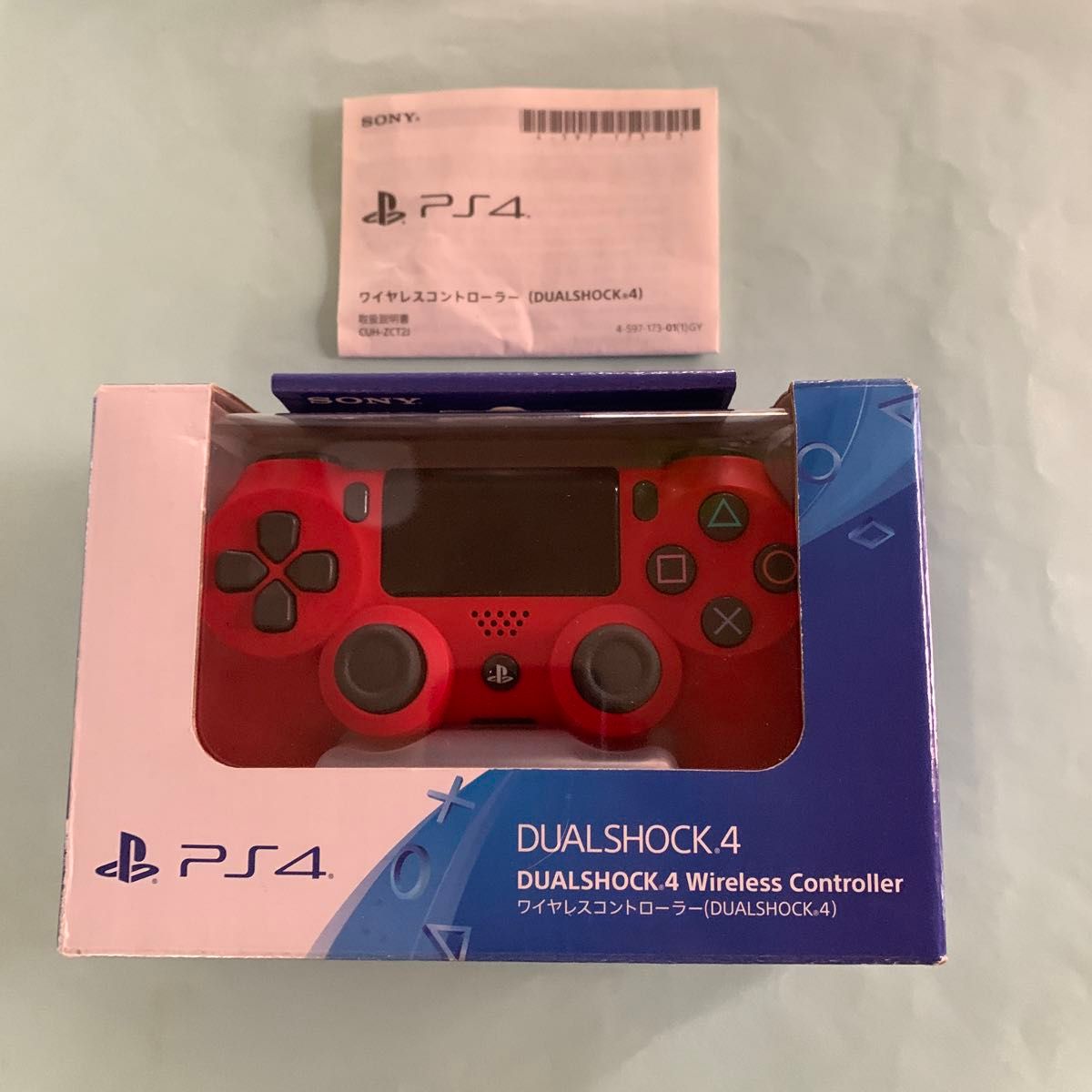 PS4 DUALSHOCK4 ワイヤレスコントローラー　後期型　CUH-ZCT2J 純正品　完動品　美品　箱付き