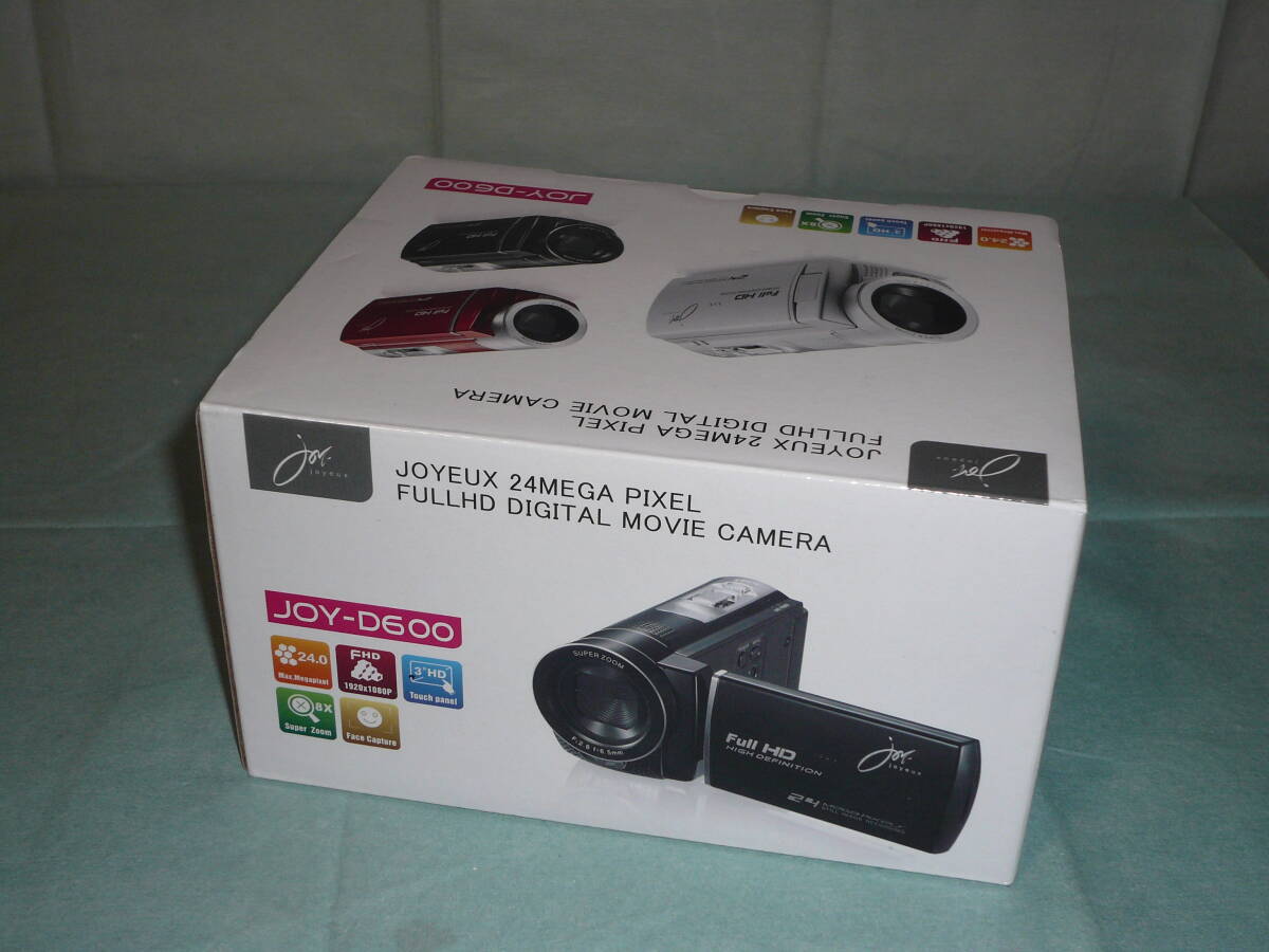 ジョワイユ JOY-D600SV シルバー JOYEUX 24メガピクセルフルハイビジョンデジタルムービーカメラの画像2