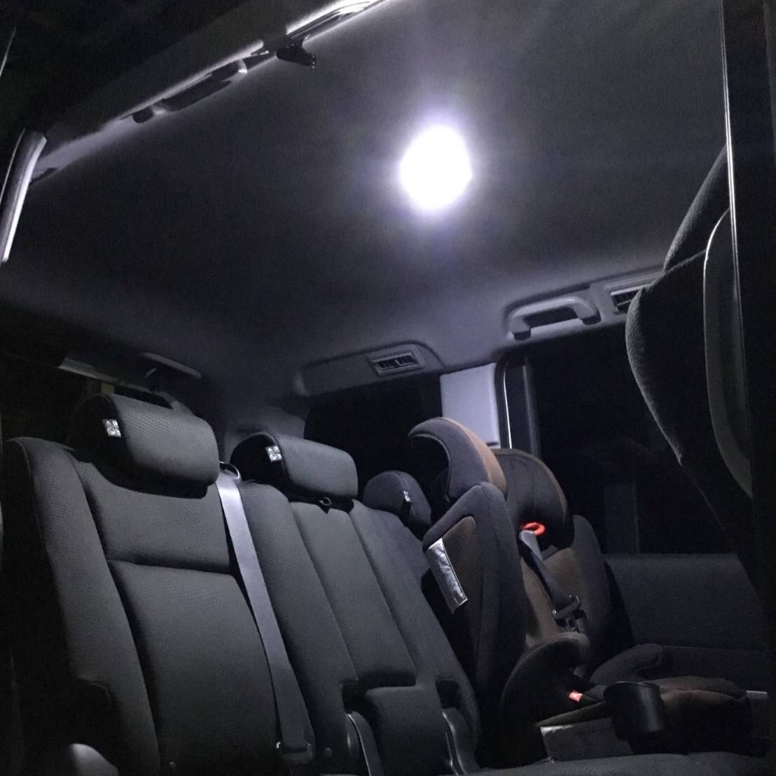 トヨタ 200系 ハイエース 7型 DX 標準 LED ルームランプセット 室内灯 車内灯 基盤タイプ 純正球交換用 爆光 ホワイト 3個セットの画像6
