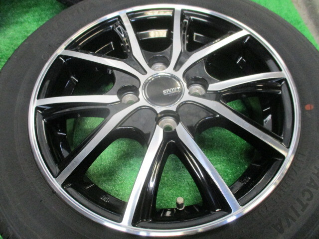 美品 SPORT KRONE スポルト コローネ 社外 タイヤ付 アルミ ホイル4本 14インチ 4穴の画像2