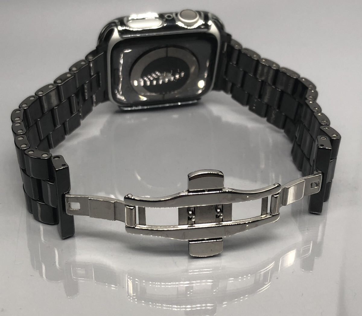b Apple часы частота керамика ремень нержавеющая сталь кейс 1~9 Ultra 38mm 40mm 41mm 42mm 44mm 45mm 49mm Apple Watch