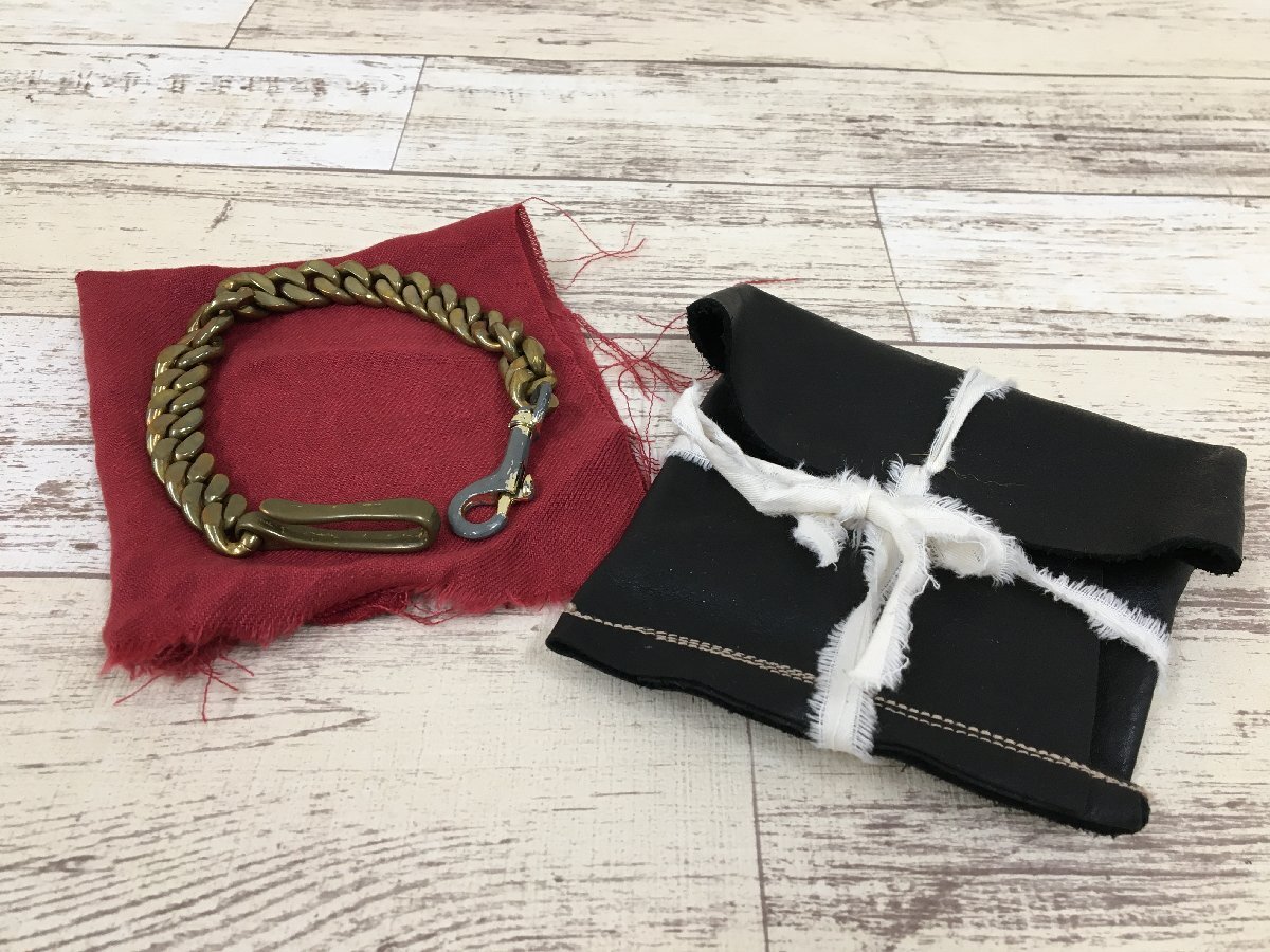 164AH DA'S brass Wallet Chain ダズ ウォレットチェーン【中古】_画像1