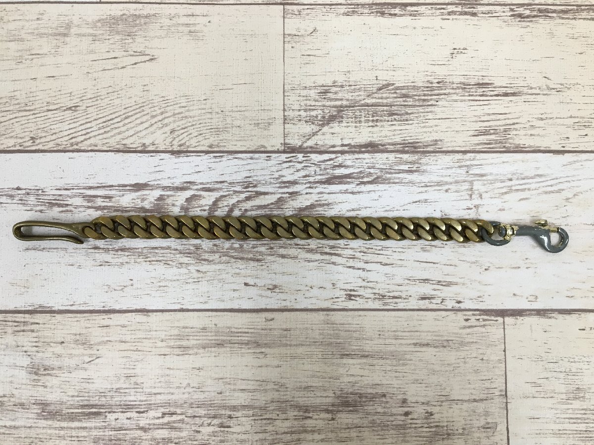 164AH DA'S brass Wallet Chain ダズ ウォレットチェーン【中古】_画像2