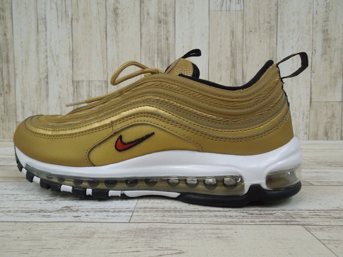 148BH NIKE AIR MAX 97 OG Metallic Gold ナイキ DM0028-700 エアマックス 27cm【中古】_画像9