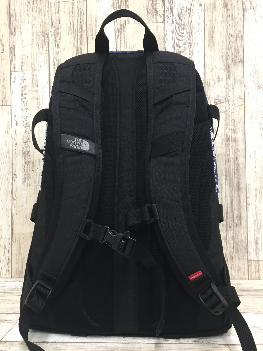 146B Supreme×THE NORTH FACE 17AW Mountain Expedition Backpack シュプリーム ノースフェイス バックパック【中古】_画像3