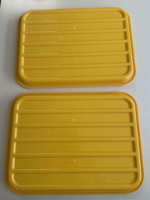 ハムバット　パイレス　大　8枚　黄色　イエロー　ABS トレー　ディスプレイ　厨房　業務用　食品トレー　バット　_画像4