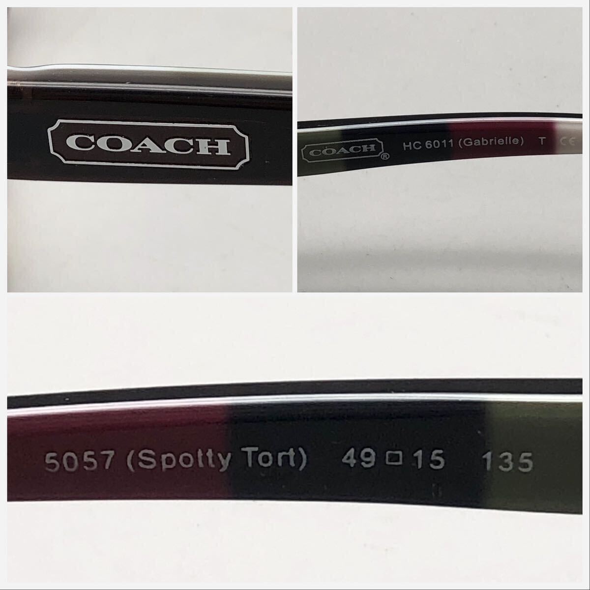 FN11765R【1000円スタート!!】COACH コーチ 眼鏡 サングラス アイウェア 2点セット_画像10