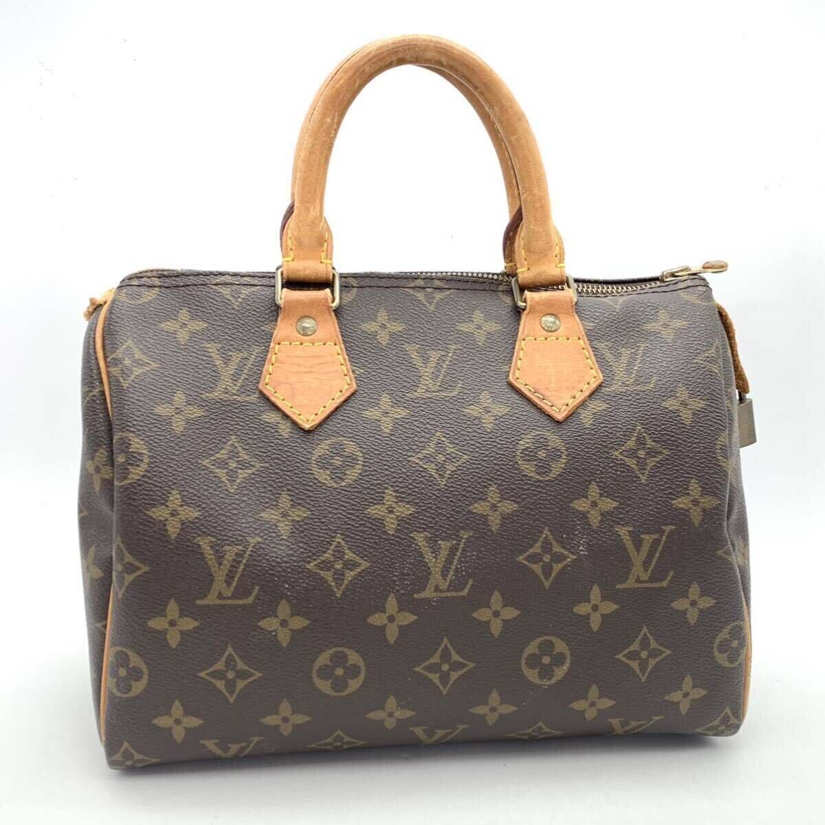 FN11818P【1000円スタート!!】LOUIS VUITTON ルイヴィトン モノグラム スピーディ25 レザー バッグ ハンドバッグ _画像1