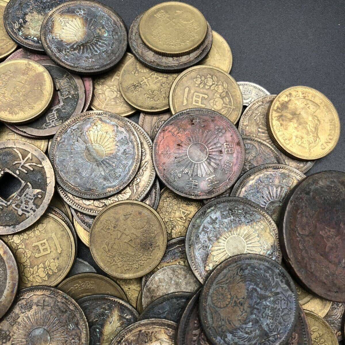 FN11872V 日本 大日本 古銭 旧硬貨 江戸時代貨幣セット アンティーク レトロ 総重量 549g_画像7
