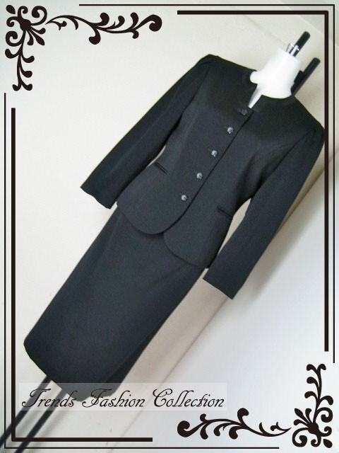 ☆☆HIGH fashion　毛100％　ブラックフォーマル　スーツ☆☆（A）_画像1